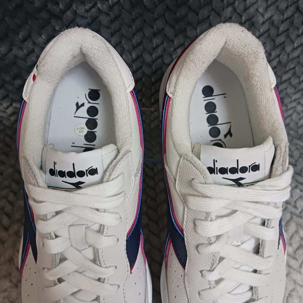 Diadora Maverick Americana Men's Sneakers Shoes Dawn Blue White Italy Logo Sz 8 - Picture 6 of 16